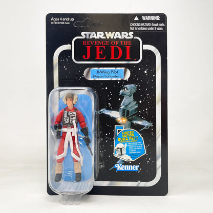 Vintage Hasbro Star Wars Vintage Collection Carded VC063 B-Wing Pilot (Keyan Farlander) Revenge Cardback - Hasbro Vintage Collection (2011)