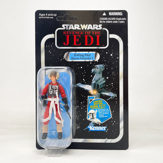 Vintage Hasbro Star Wars Vintage Collection Carded VC063 B-Wing Pilot (Keyan Farlander) Revenge Cardback - Hasbro Vintage Collection (2011)