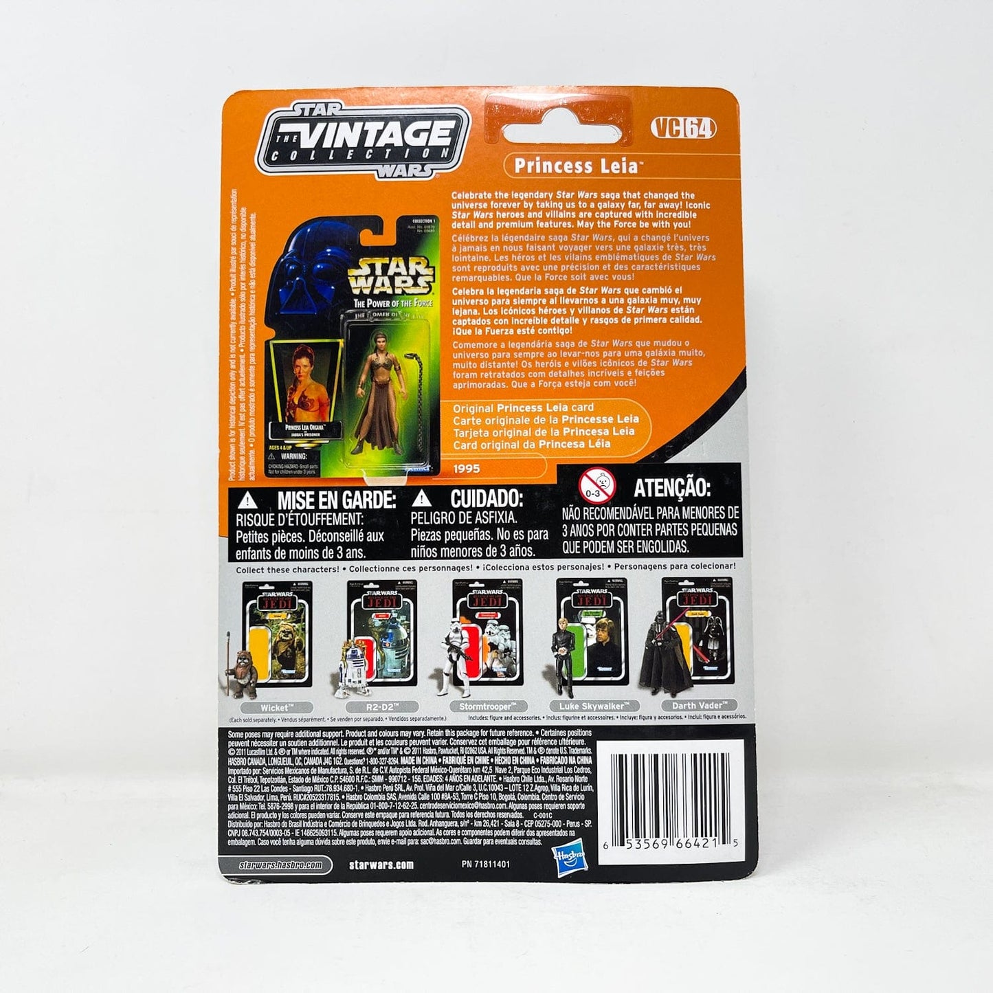 Vintage Hasbro Star Wars Vintage Collection Carded VC064 Princess Leia Slave Outfit - Canadian Cardback - The Vintage Collection Hasbro Star Wars