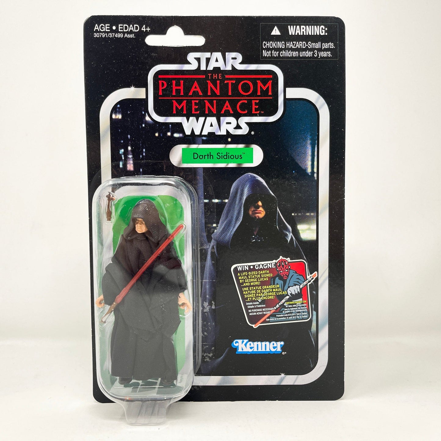 Vintage Hasbro Star Wars Vintage Collection Carded VC079 Darth Sidious - TPM (2012) Canadian w/ Maul Offer - The Vintage Collection