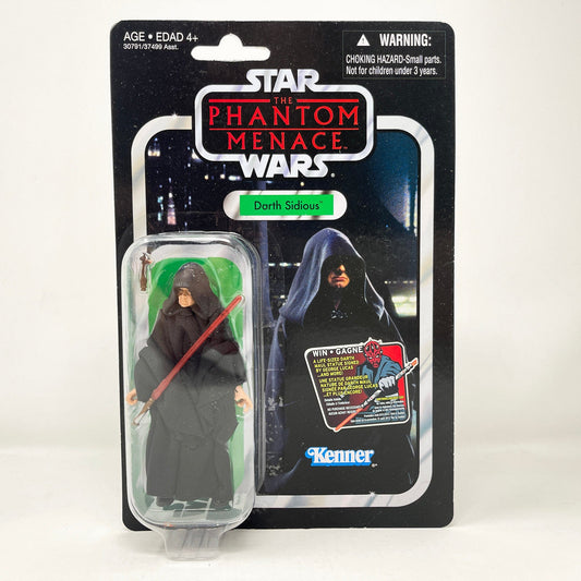 Vintage Hasbro Star Wars Vintage Collection Carded VC079 Darth Sidious - TPM (2012) Canadian w/ Maul Offer - The Vintage Collection