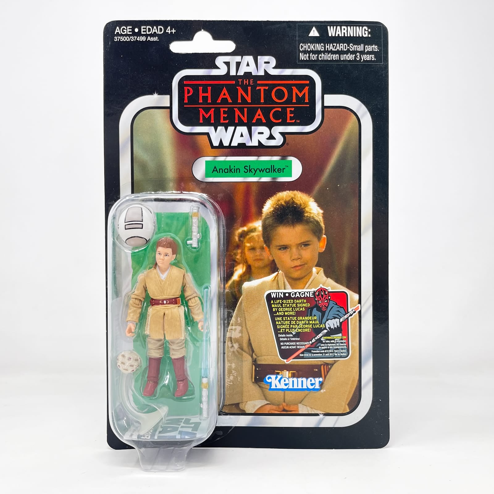Vintage Hasbro Star Wars Vintage Collection Carded VC080 Anakin Skywalker (TPM) 2012 Canadian Maul Offer - The Vintage Collection Hasbro Star Wars