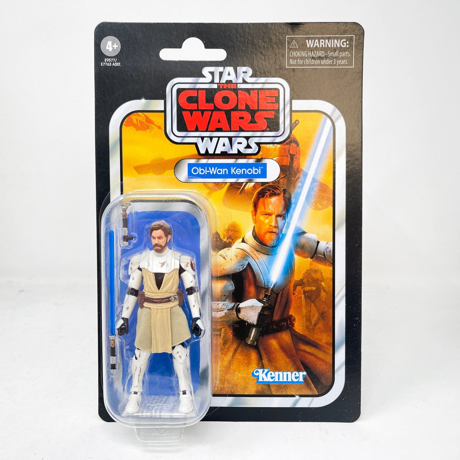 Vintage Hasbro Star Wars Vintage Collection Carded VC103 Obi-Wan Kenobi - Clone Wars (2020) - The Vintage Collection Hasbro Star Wars