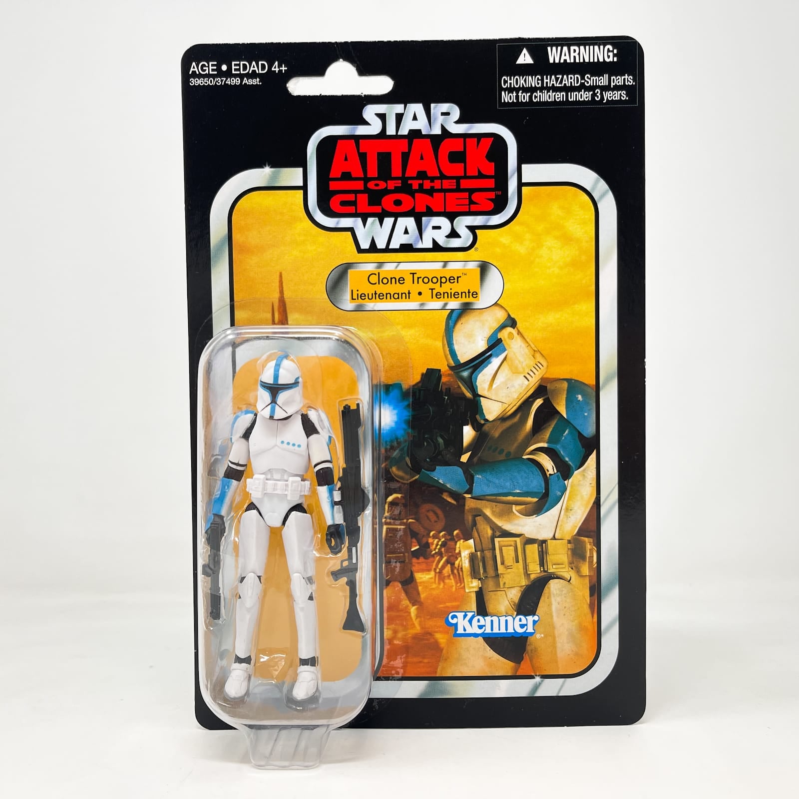Vintage Hasbro Star Wars Vintage Collection Carded VC109 Clone Trooper Lieutenant - AOTC (2012)- Canadian Cardback - The Vintage Collection