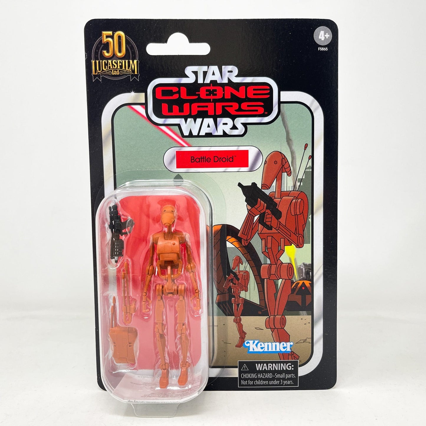 Vintage Hasbro Star Wars Vintage Collection Carded VC216 Battle Droid (Tartakovsky) - The Vintage Collection Hasbro Star Wars