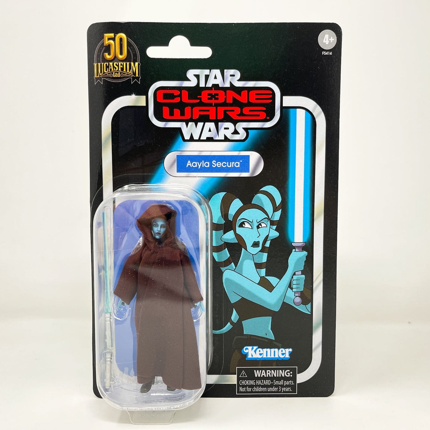 Vintage Hasbro Star Wars Vintage Collection Carded VC217 Aayla Secura (Tartakovsky) - The Vintage Collection Hasbro Star Wars