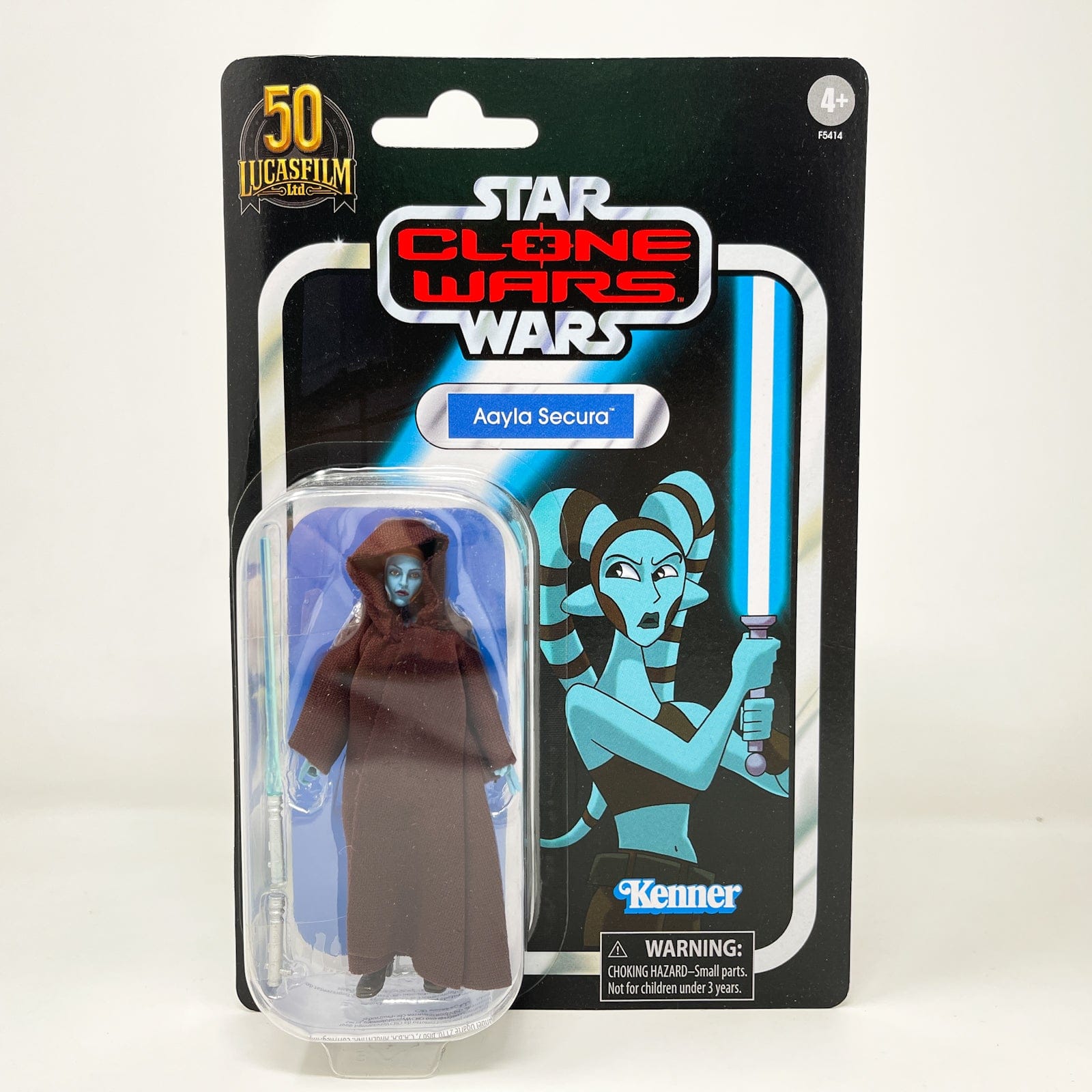Vintage Hasbro Star Wars Vintage Collection Carded VC217 Aayla Secura (Tartakovsky) - The Vintage Collection Hasbro Star Wars