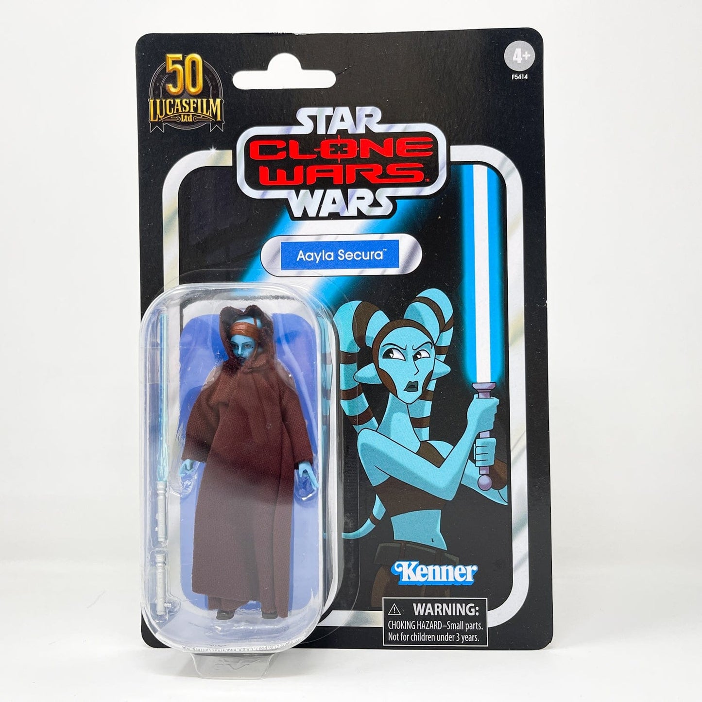 Vintage Hasbro Star Wars Vintage Collection Carded VC217 Aayla Secura (Tartakovsky) - The Vintage Collection Hasbro Star Wars