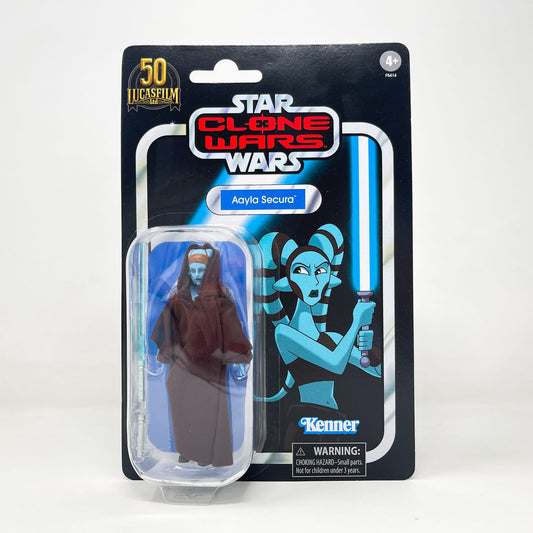 Vintage Hasbro Star Wars Vintage Collection Carded VC217 Aayla Secura (Tartakovsky) - The Vintage Collection Hasbro Star Wars