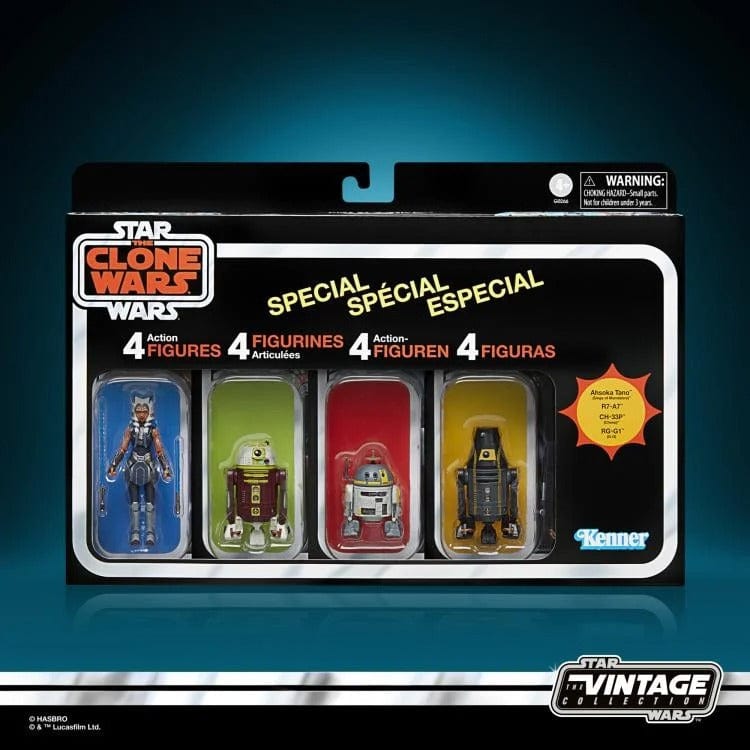 Vintage Hasbro Star Wars Vintage Collection Carded VC322 - VC324 and VC202 (2024) Escape from Order 66 CLONE WARS 4-pack - The Vintage Collection Hasbro Star Wars