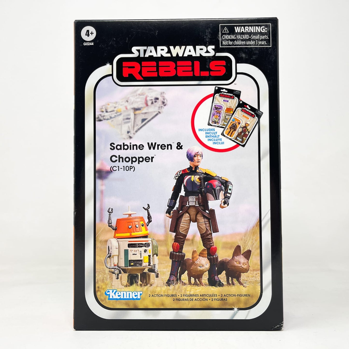 Vintage Hasbro Star Wars Vintage Collection Carded VC332 Sabine Wren & VC333 Chopper (C1-10P) 2 Pack (2024)- The Vintage Collection