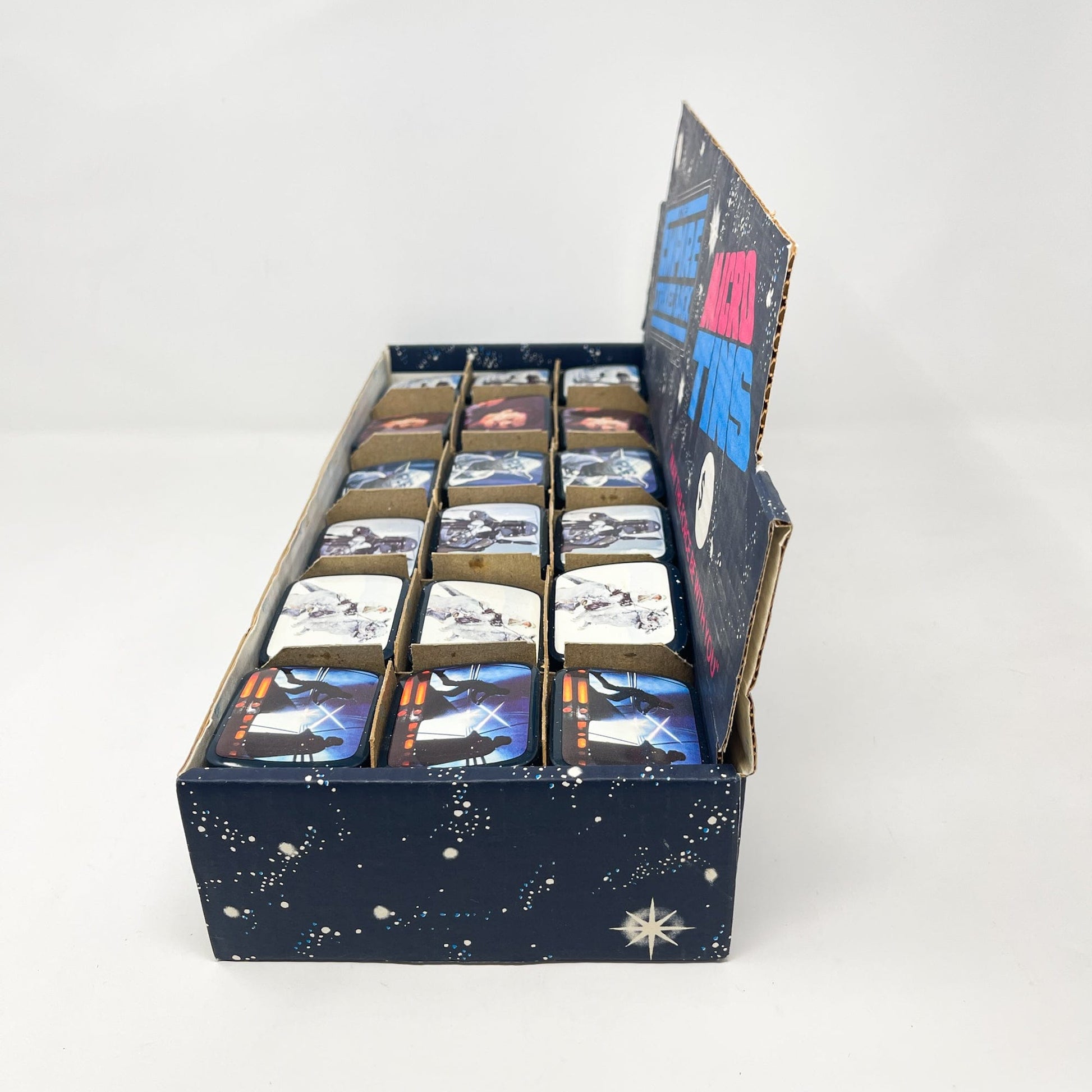 Vintage International Sales & Marketing Inc. Star Wars Non-Toy Display Box w/ 18 Empire Strikes Back Micro Tins