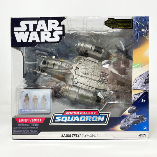Vintage Jazwares Star Wars Micro Razor Crest (Arvala-7) #0023 - Micro Galaxy Squadron (2022)