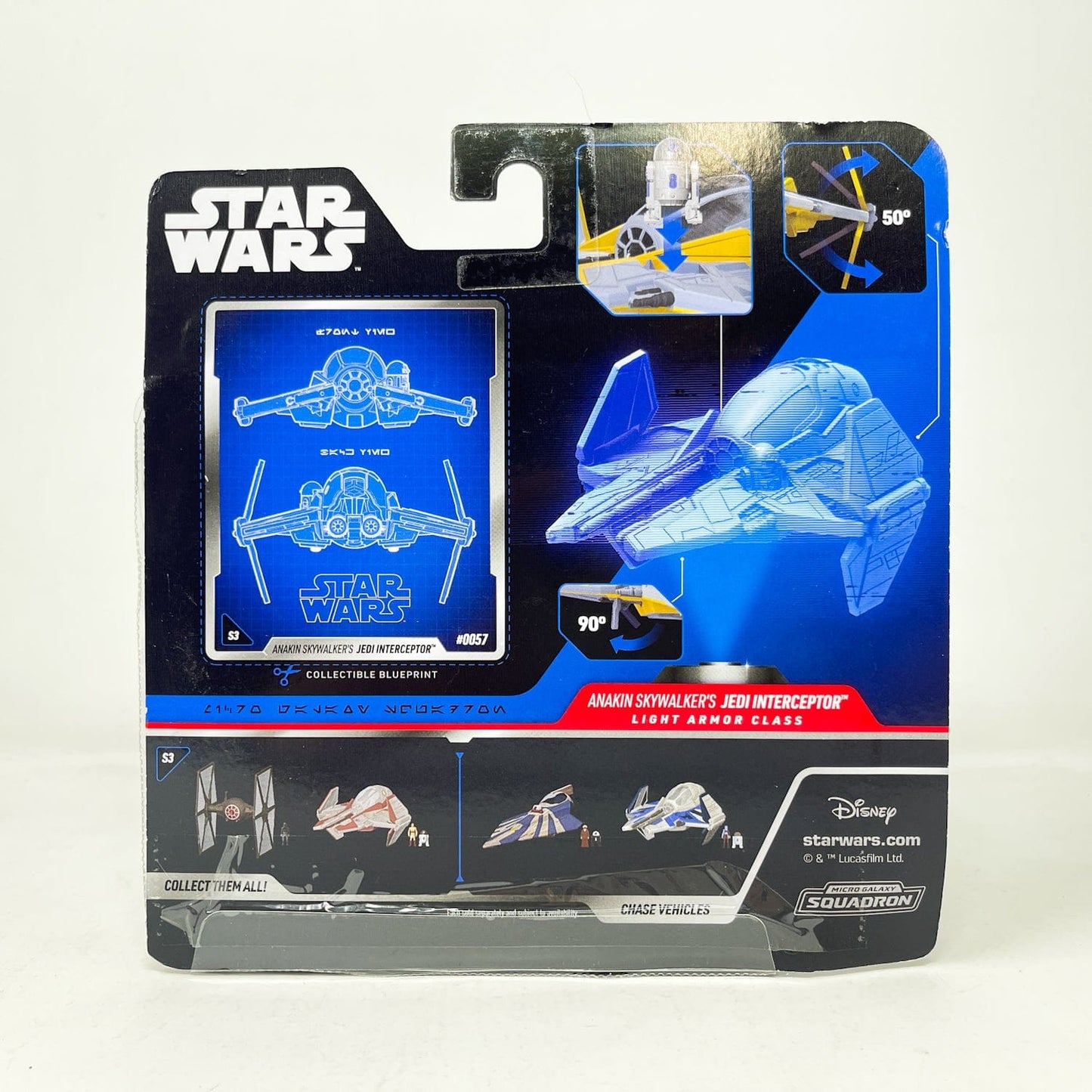 Vintage Jazwares Star Wars Modern Ships Anakin's Jedi Interceptor #0057 - Micro Galaxy Squadron (2025)