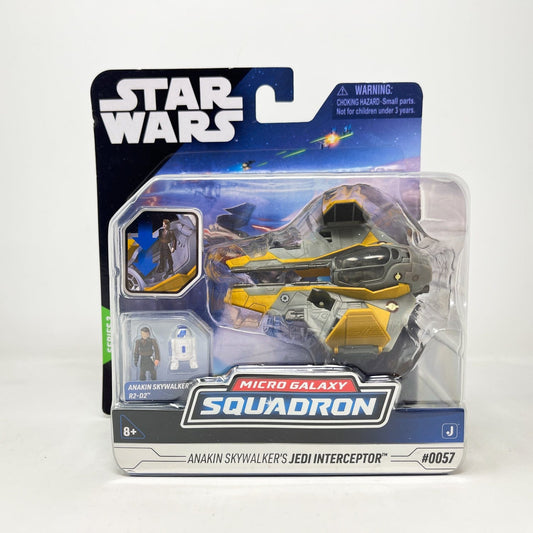 Vintage Jazwares Star Wars Modern Ships Anakin's Jedi Interceptor #0057 - Micro Galaxy Squadron (2025)