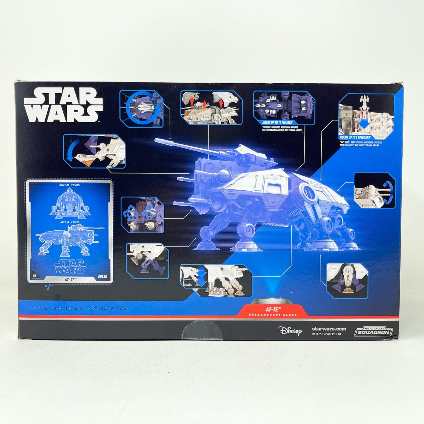 Vintage Jazwares Star Wars Modern Ships AT-TE #0130 - Micro Galaxy Squadron (2024)