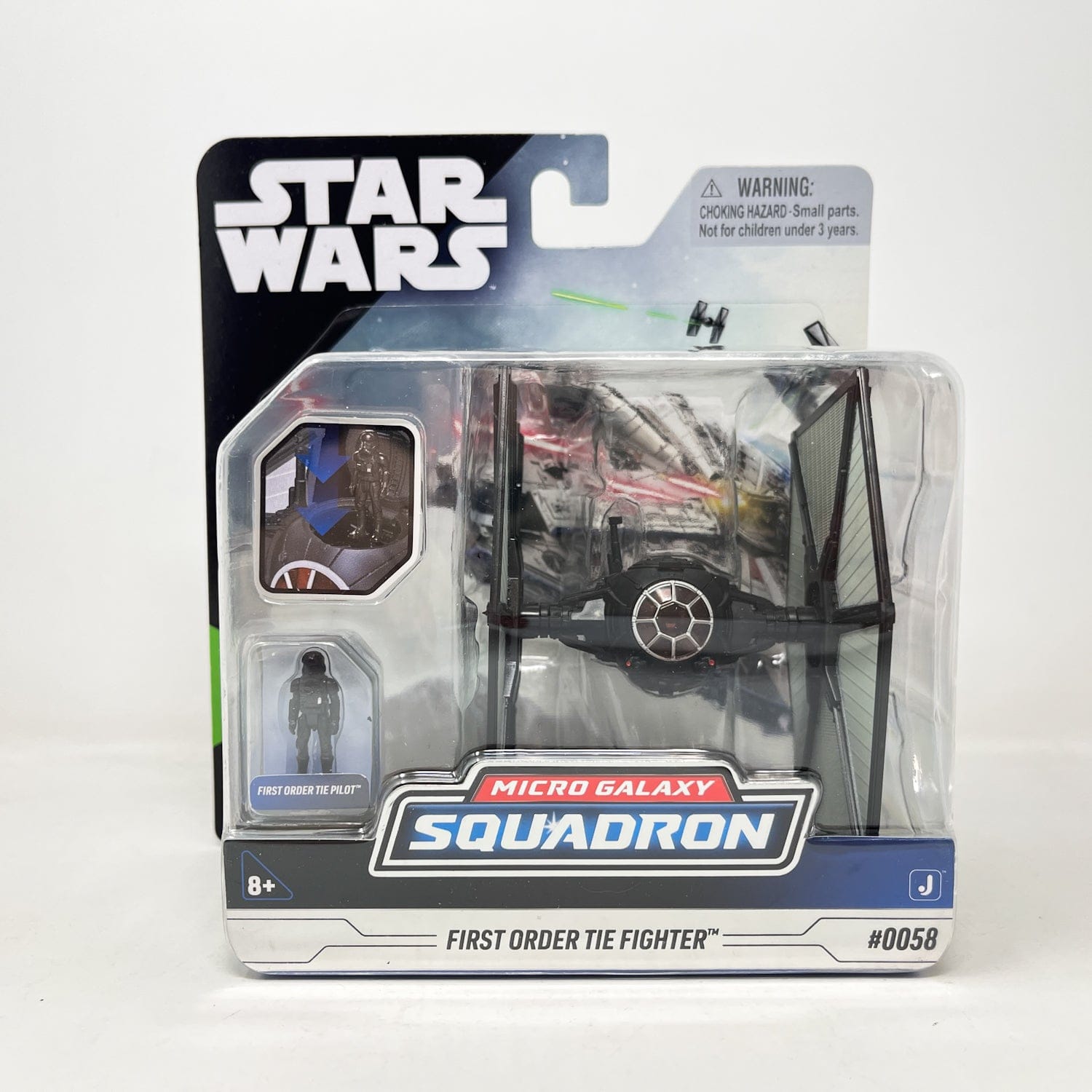 Vintage Jazwares Star Wars Modern Ships First Order Tie Fighter #0058 - Micro Galaxy Squadron (2023)