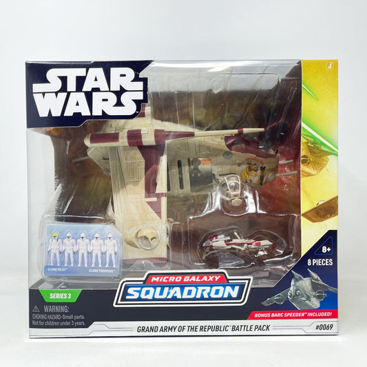 Vintage Jazwares Star Wars Modern Ships Grand Army of the Republic Battle Pack (LAAT) #0069 - Micro Galaxy Squadron (2023)