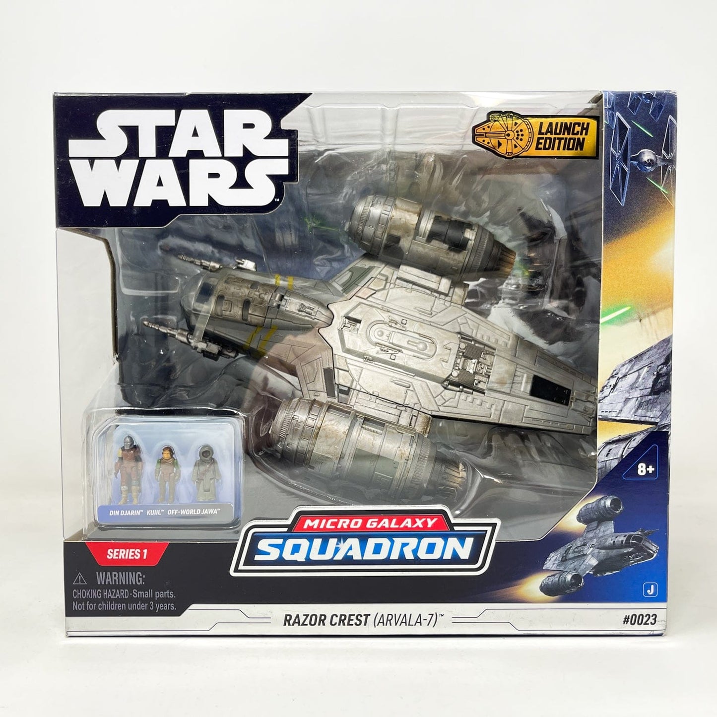 Vintage Jazwares Star Wars Modern Ships Razor Crest (Arvala-7) #0023 - Micro Galaxy Squadron (2022)
