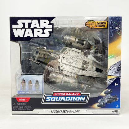 Vintage Jazwares Star Wars Modern Ships Razor Crest (Arvala-7) #0023 - Micro Galaxy Squadron (2022)