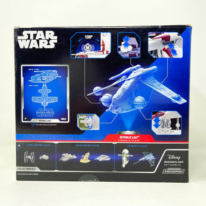 Vintage Jazwares Star Wars Modern Ships Republic LAAT #0043 - Micro Galaxy Squadron (2022)