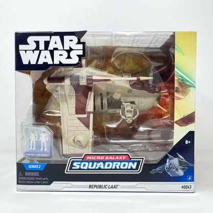 Vintage Jazwares Star Wars Modern Ships Republic LAAT #0043 - Micro Galaxy Squadron (2022)