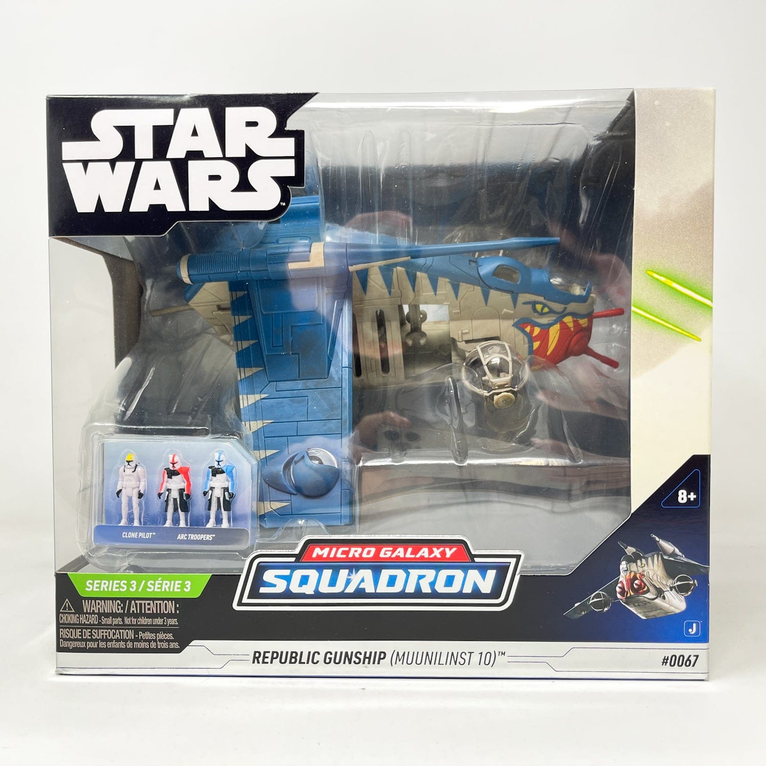 Vintage Jazwares Star Wars Modern Ships Squadron Republic Gunship (Muunilinst-10) #0067 - Micro Galaxy Squadron (2023)