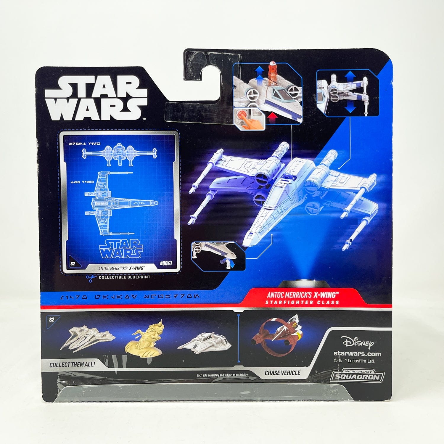 Vintage Jazwares Star Wars Modern Ships X-Wing (Antoc Merrick) #0041 - Micro Galaxy Squadron (2022)