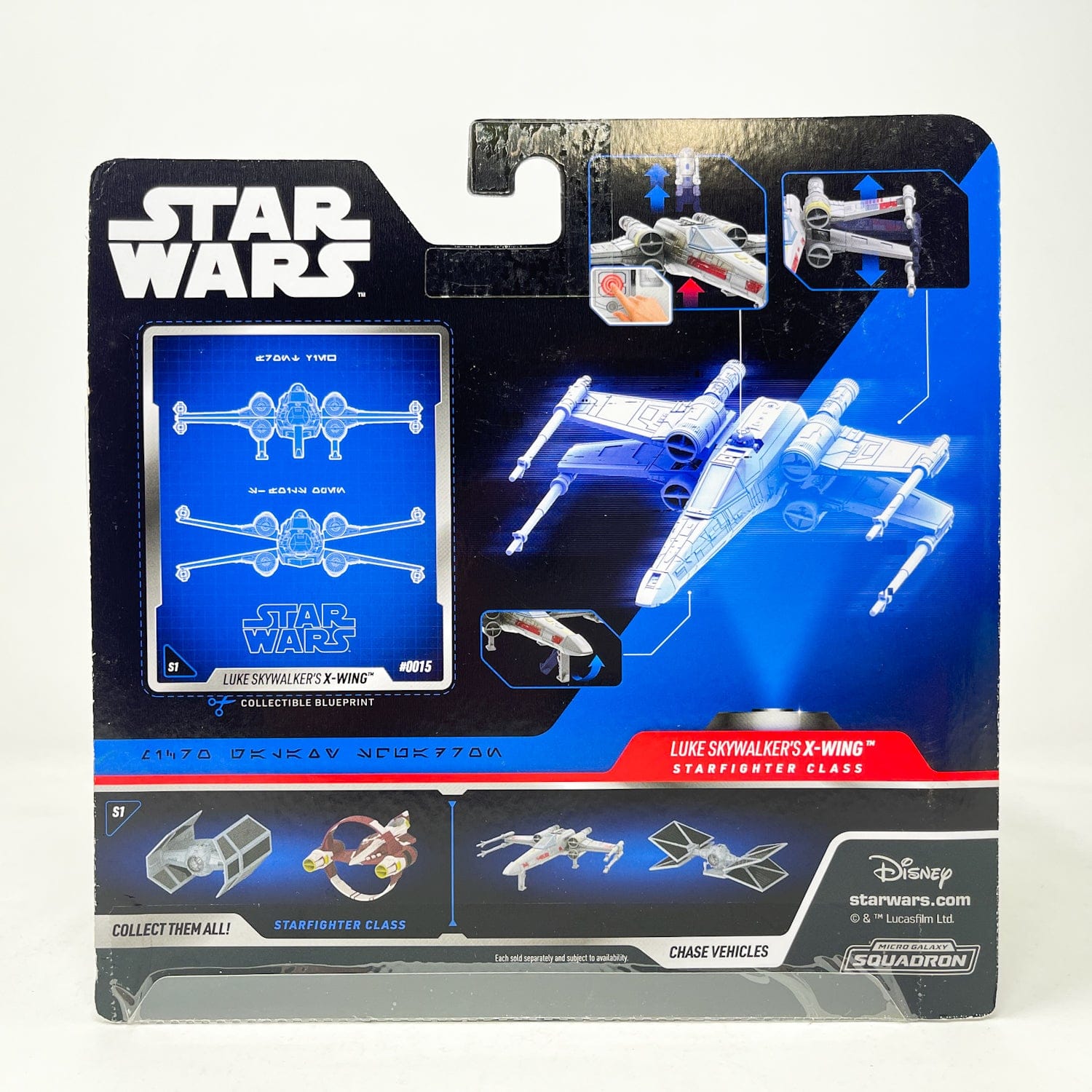 Vintage Jazwares Star Wars Modern Ships X-Wing (Luke Skywalker) #0015 - Micro Galaxy Squadron (2022)