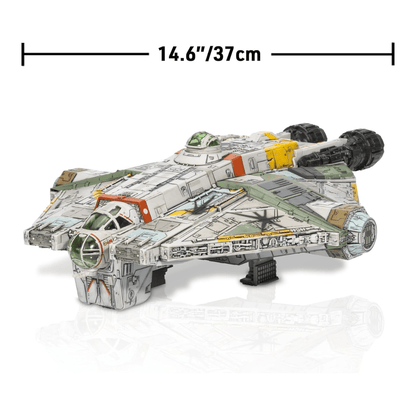 Vintage Jazzwares Star Wars Modern Ships REBELS Ghost with Phantom Shuttle #0124 - Micro Galaxy Squadron Star Wars Ship Bundle