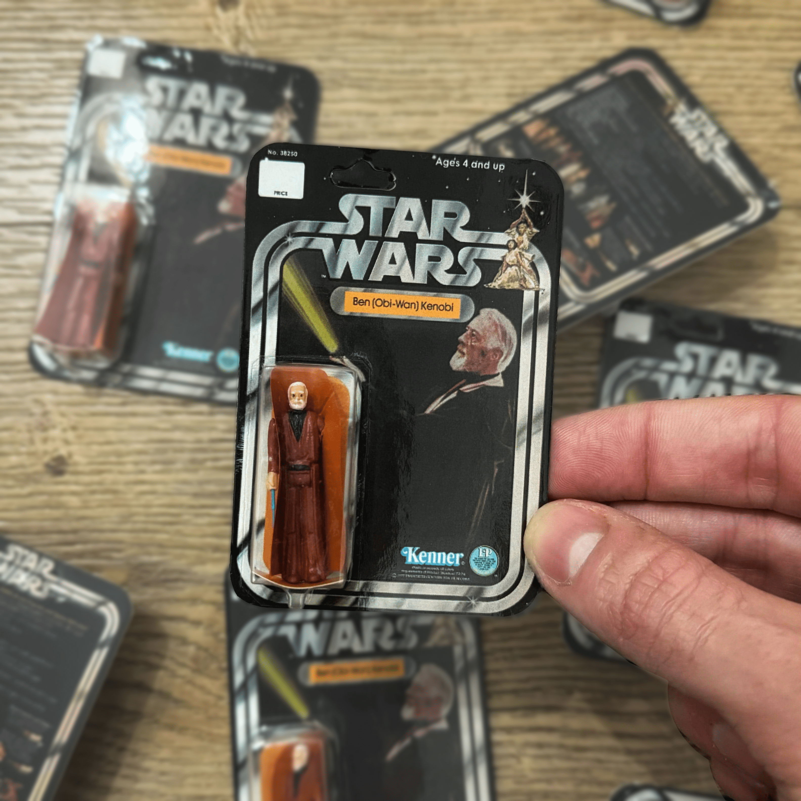 Micro Vintage Ben (Obi-Wan) Kenobi Carded Figure - Hand Painted Star W ...