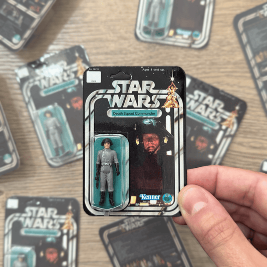 Vintage JP Customs Star Wars Non-Toy Micro Vintage Death Squad Commander Carded Figure - Hand Painted Star Wars