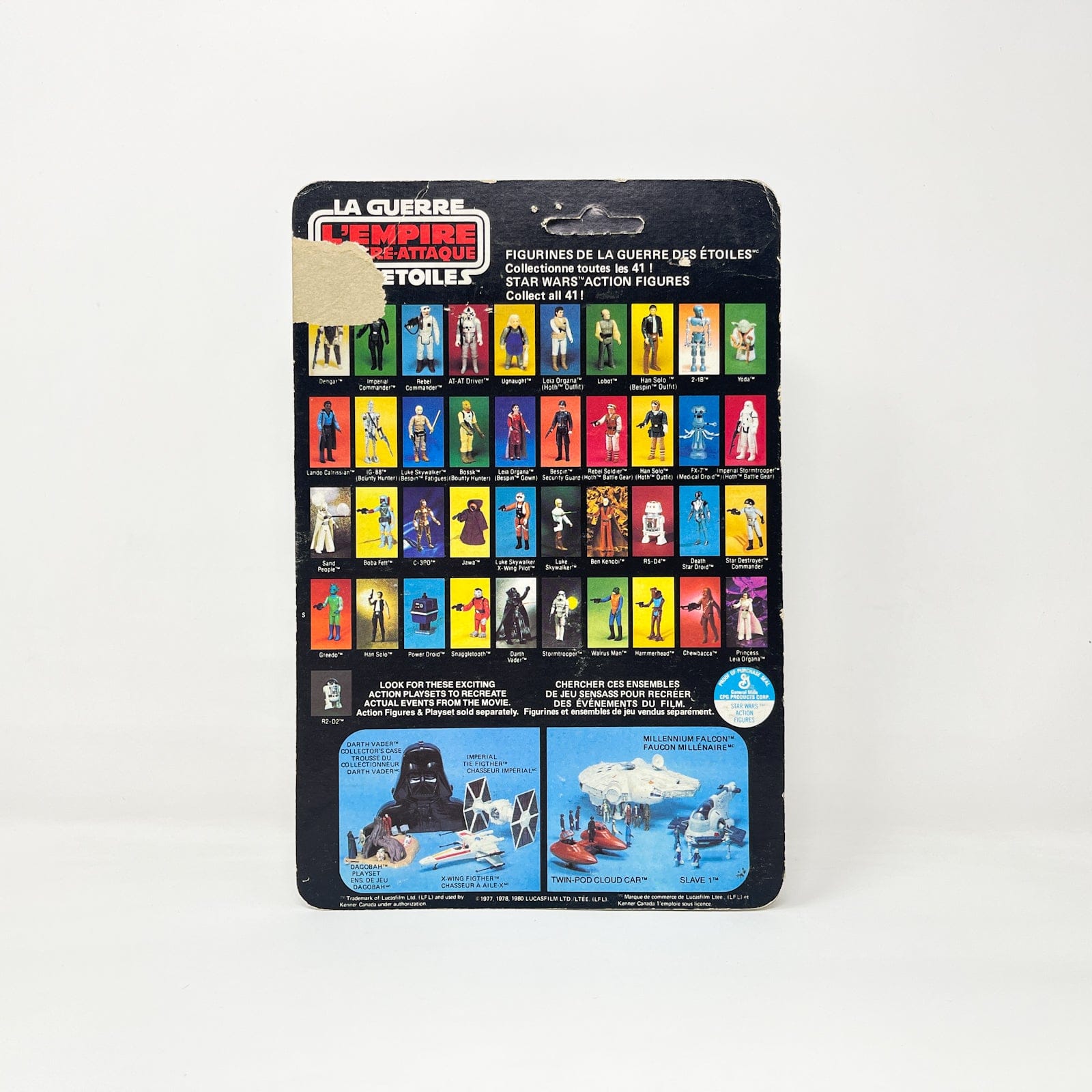 Vintage Kenner Star Wars Bossk ESB 41-back Canadian  - Mint on Card