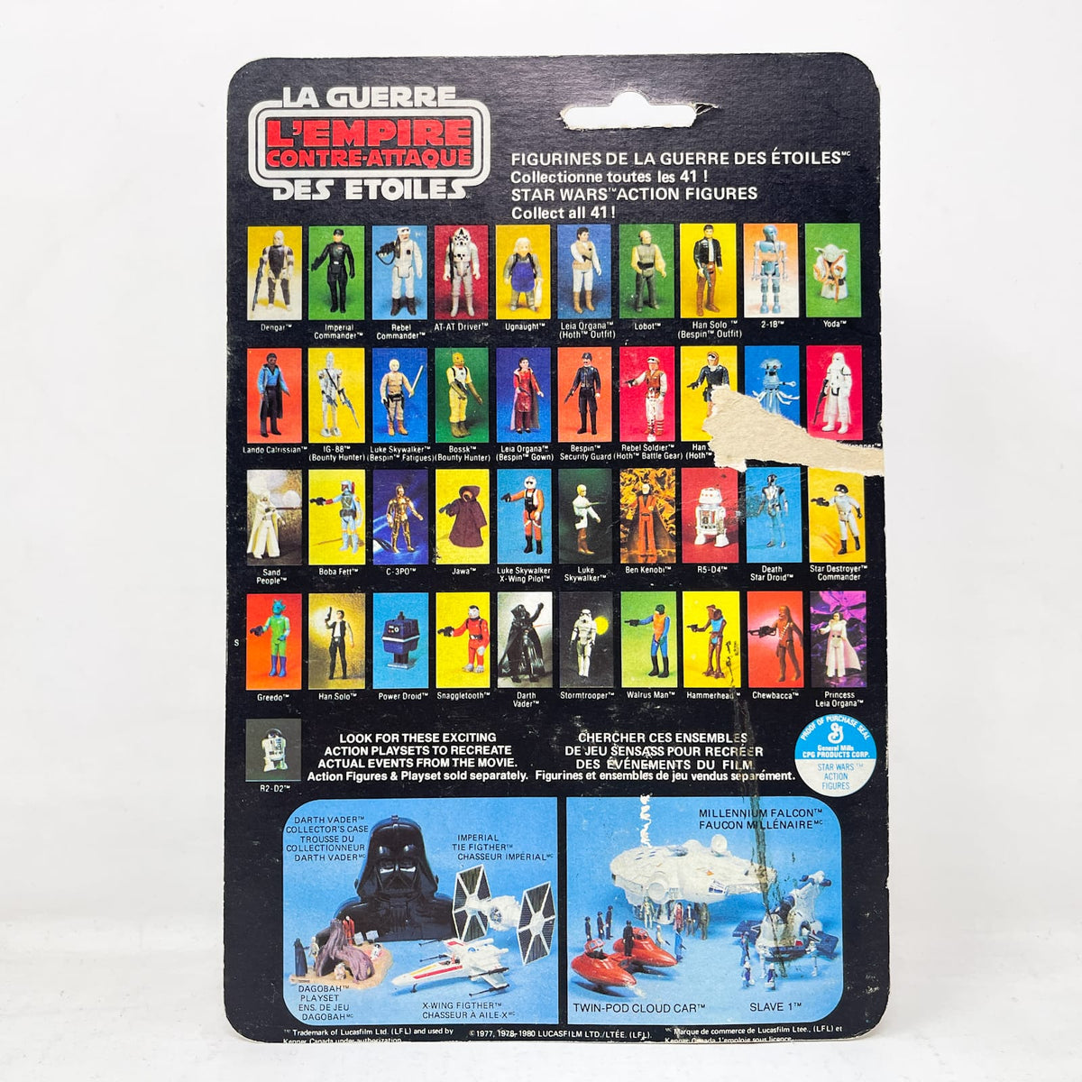 Vintage Kenner Star Wars Bossk ESB 41-back Canadian  - Mint on Card