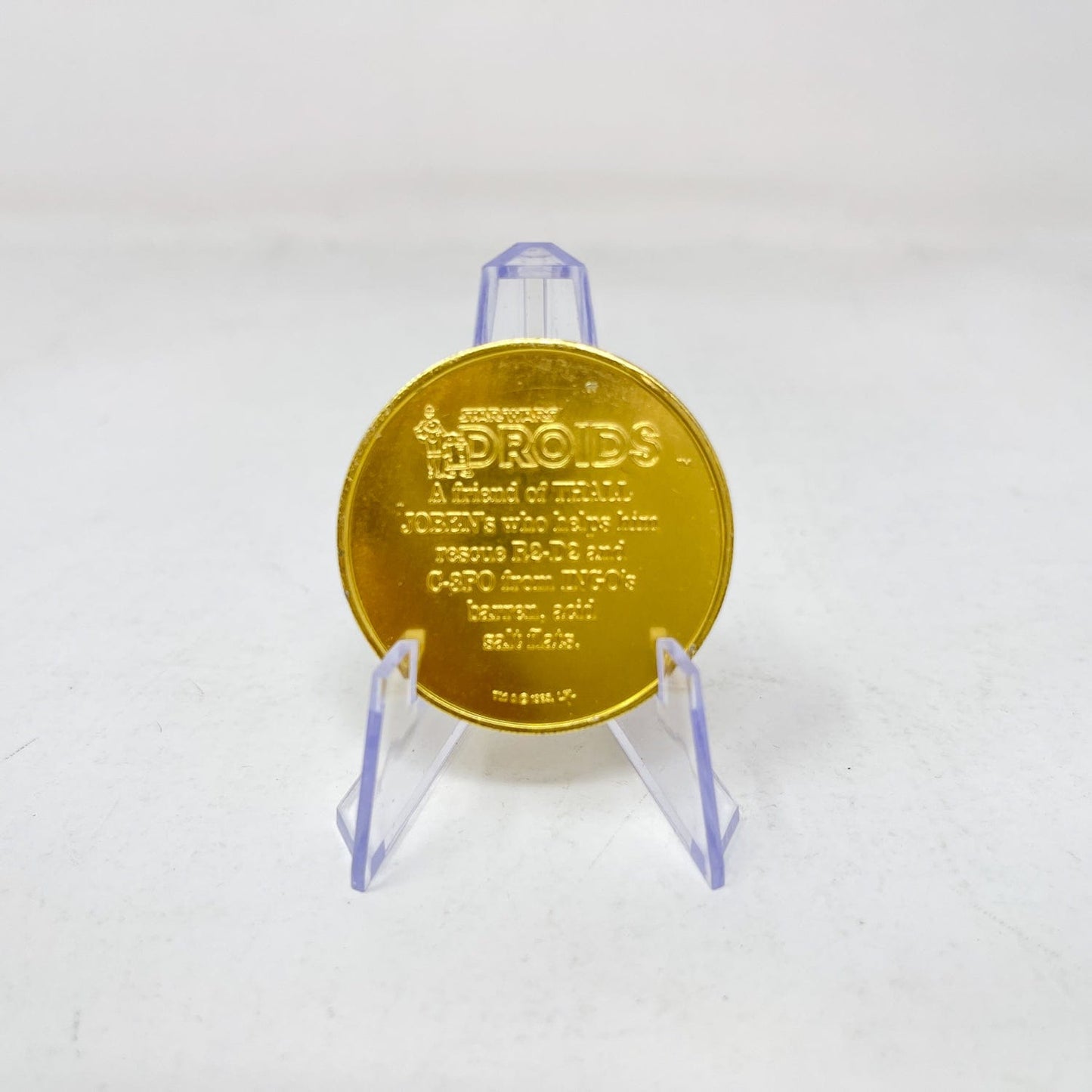 Vintage Kenner Star Wars Coin DROIDS Jord Dusat Coin