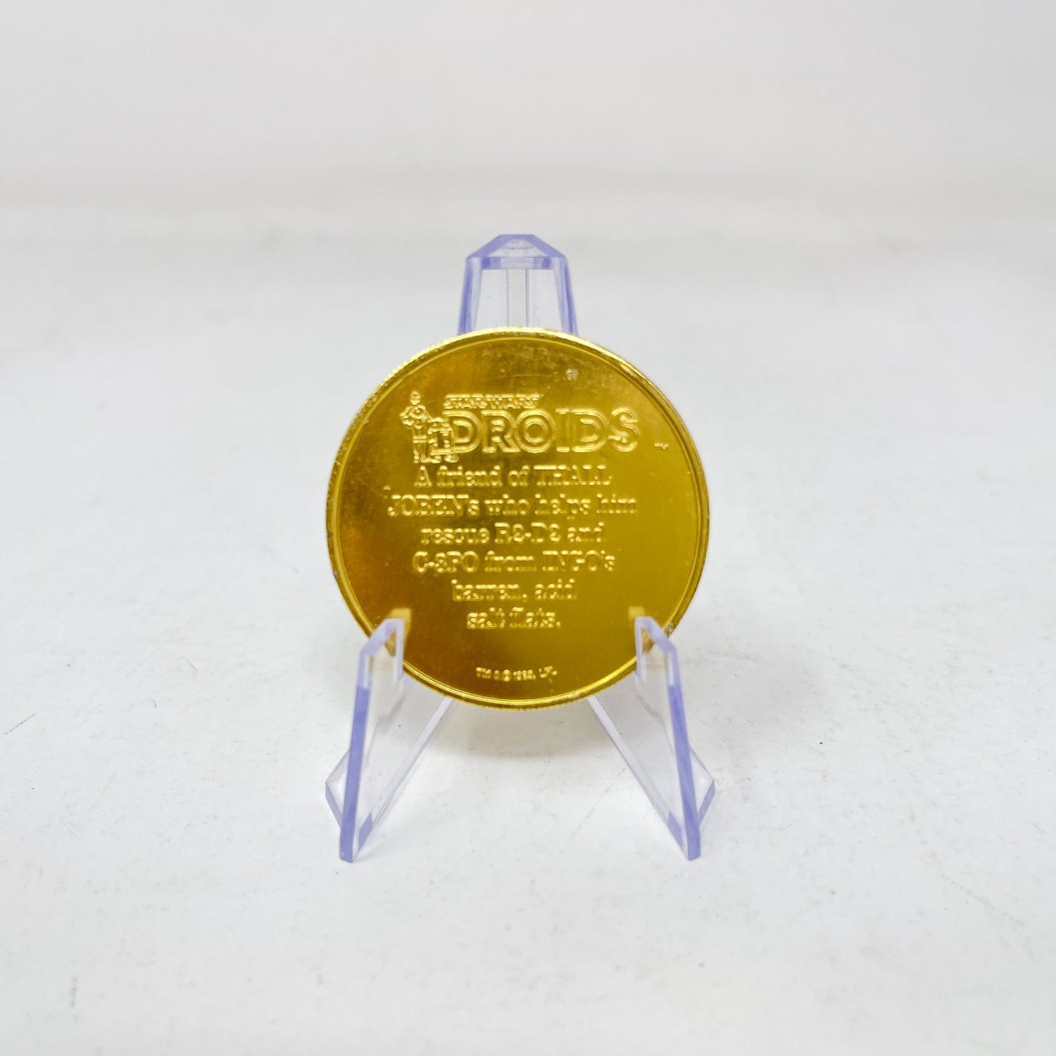 Vintage Kenner Star Wars Coin DROIDS Jord Dusat Coin