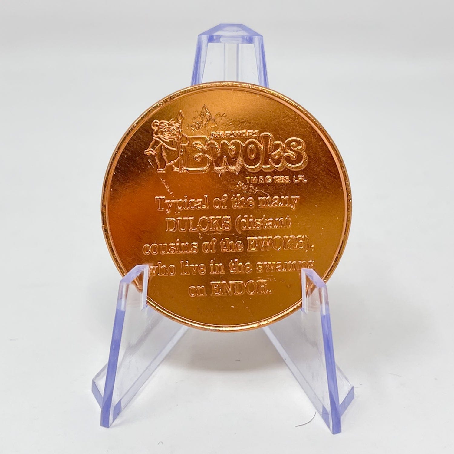 Vintage Kenner Star Wars Coin EWOKS Dulok Scout Coin