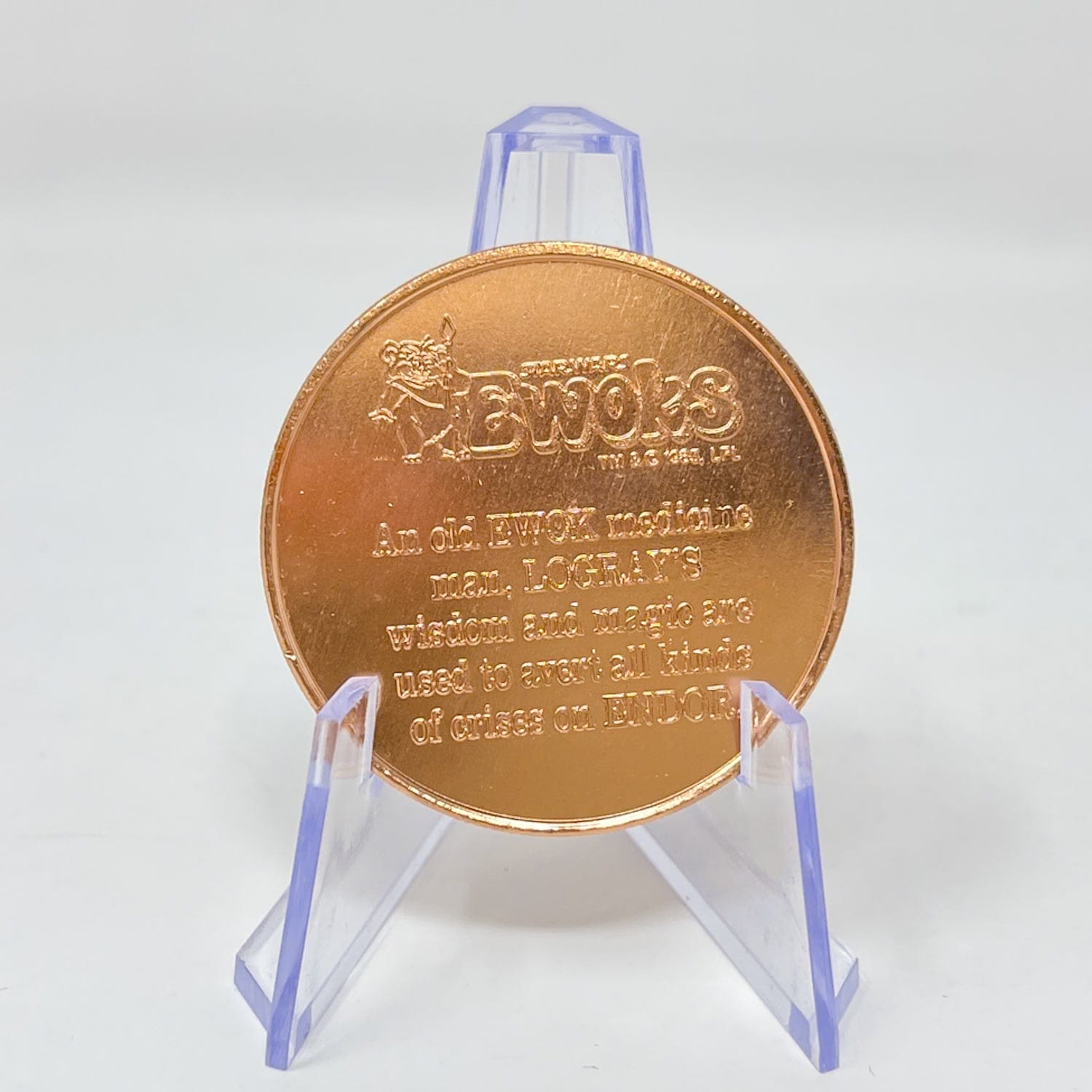 Vintage Kenner Star Wars Coin Logray EWOKS Coin