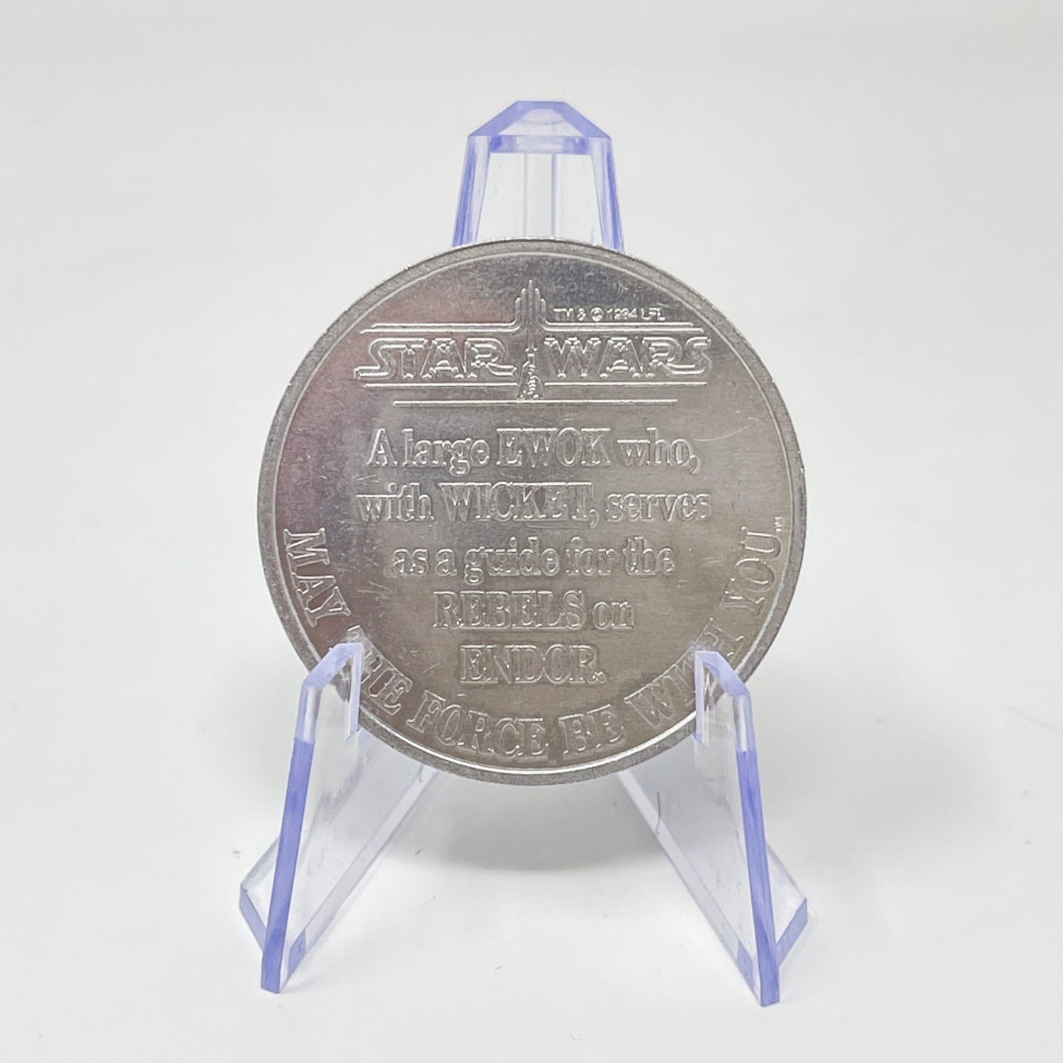 Vintage Kenner Star Wars Coin Teebo the Ewok POTF Coin