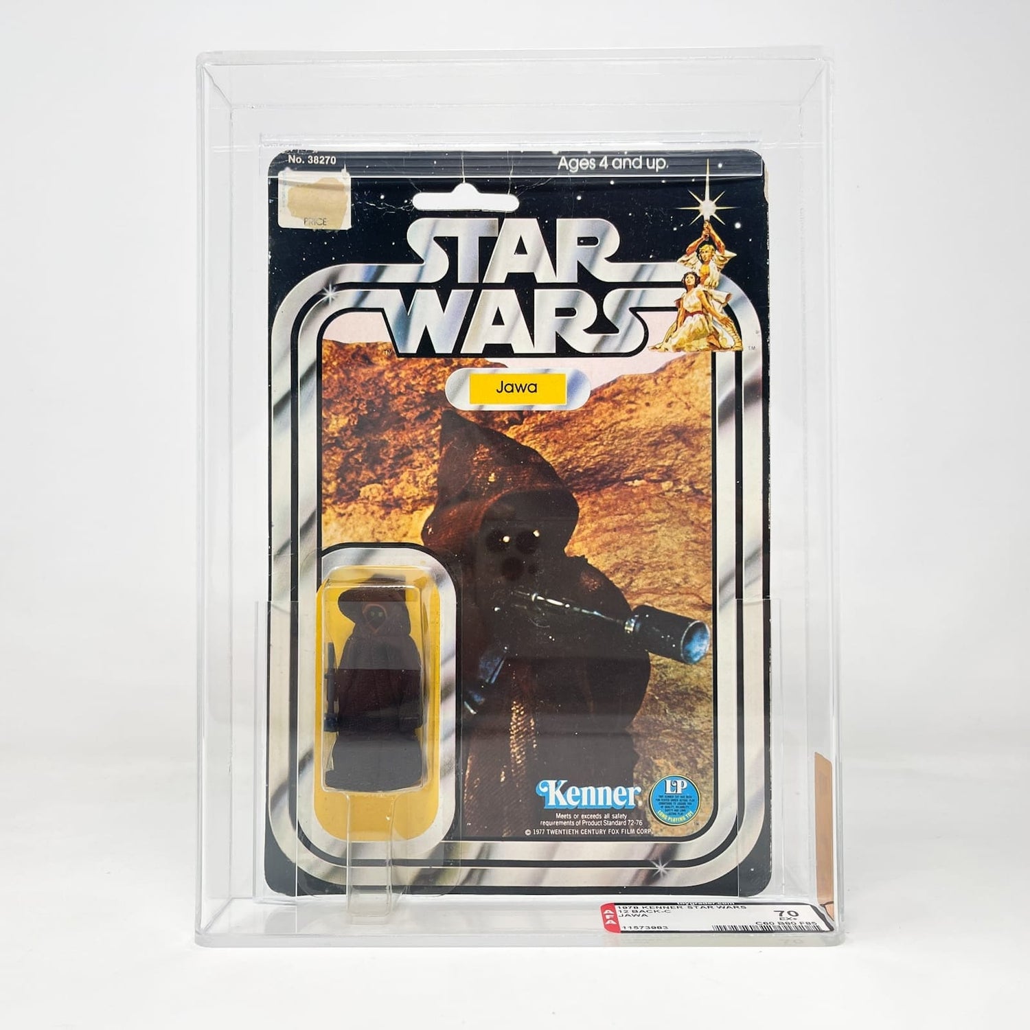 Vintage Kenner Star Wars Jawa 12C-back  - AFA 70 Mint on Card - Vintage Kenner (1978)