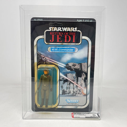 Vintage Kenner Star Wars MOC AT-AT Commander ROTJ 65B - AFA 80Y - Mint on Card