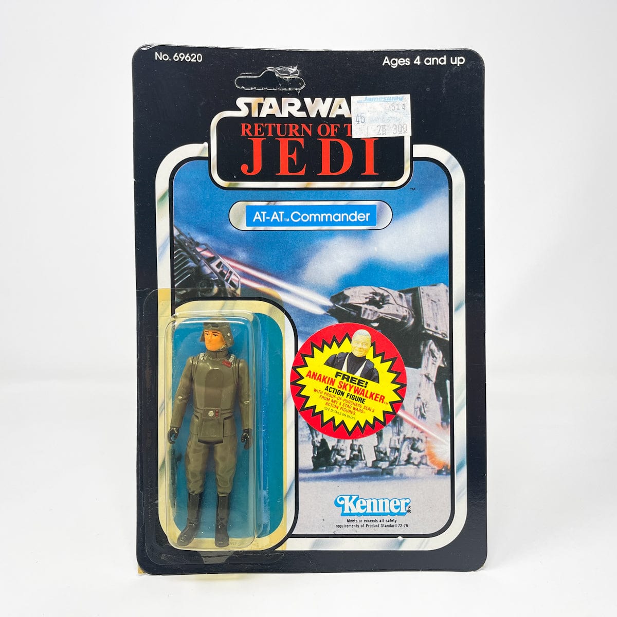 Vintage Kenner Star Wars MOC AT-AT Commander ROTJ 77B - Mint on Card