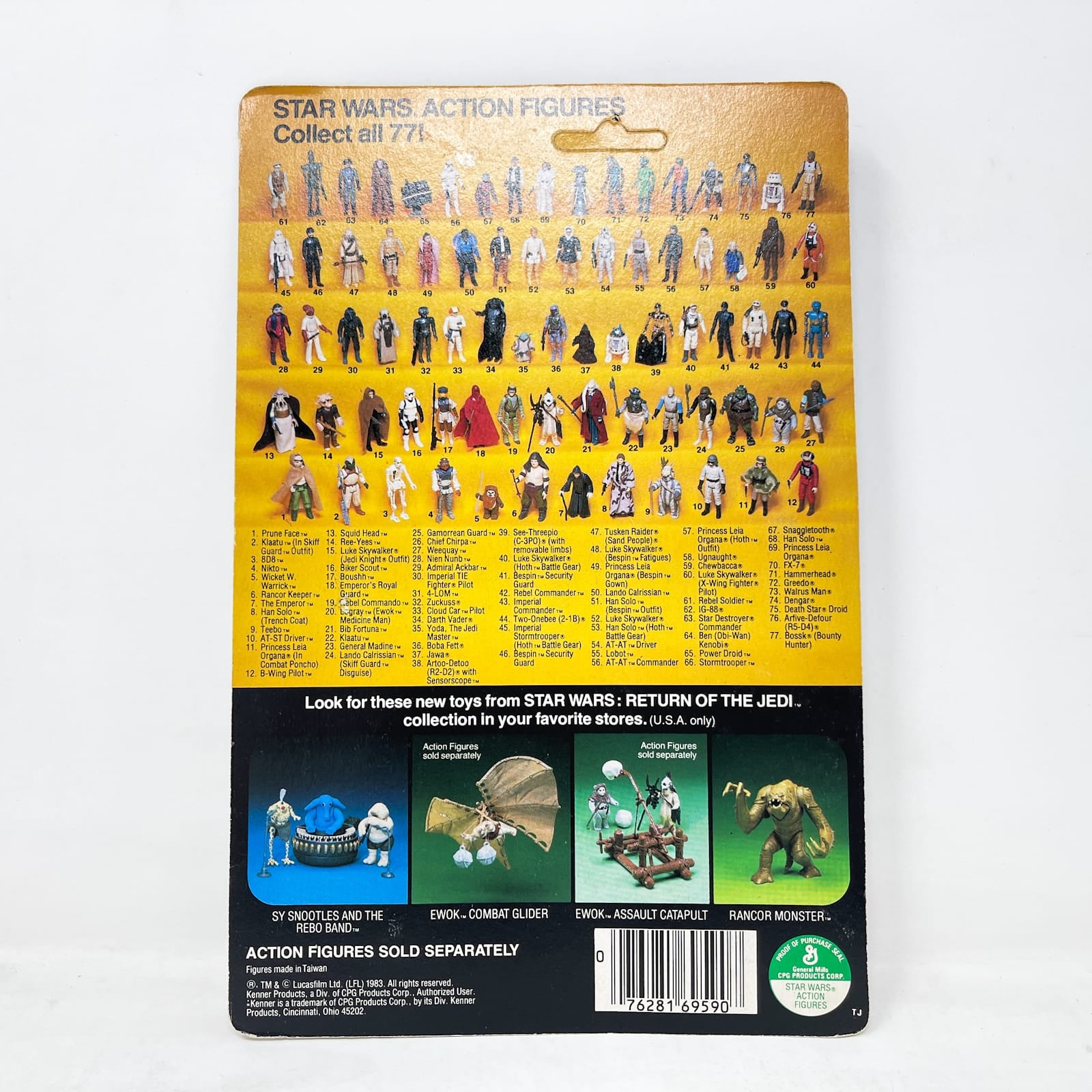 Vintage Kenner Star Wars MOC AT-ST Driver ROTJ 77A-back - Mint on Card - Vintage Kenner (1983)
