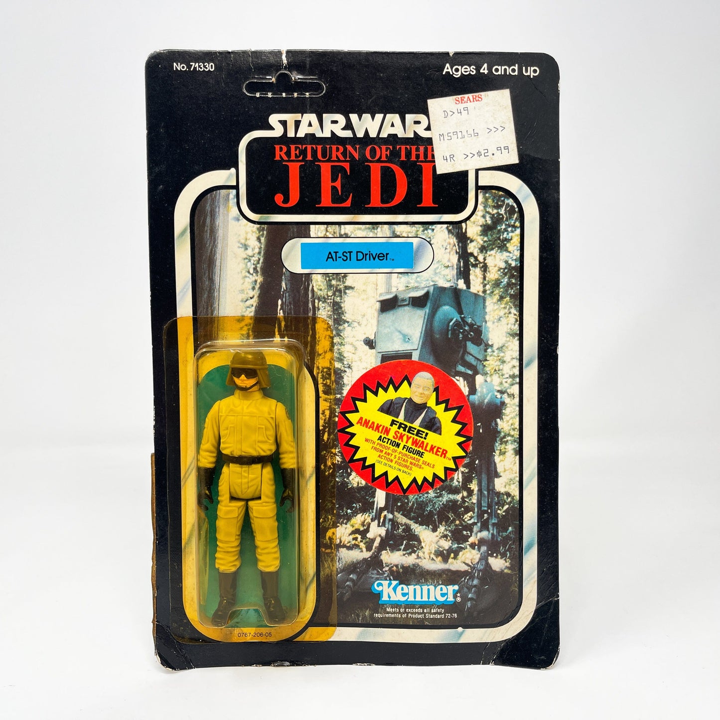 Vintage Kenner Star Wars MOC AT-ST Driver ROTJ 77B - Mint on Card