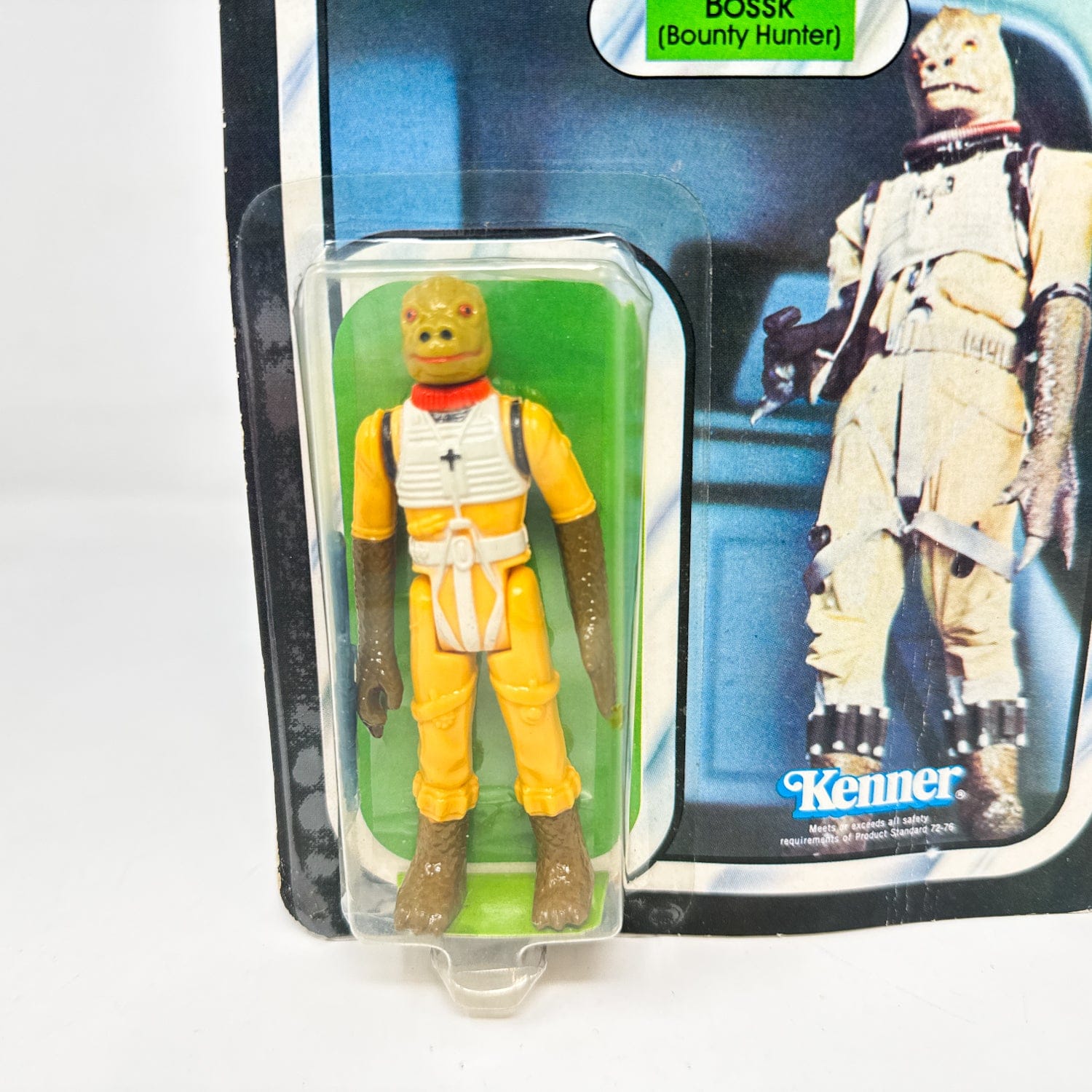Vintage Kenner Star Wars MOC Bossk ESB 41B-back  - Mint on Card