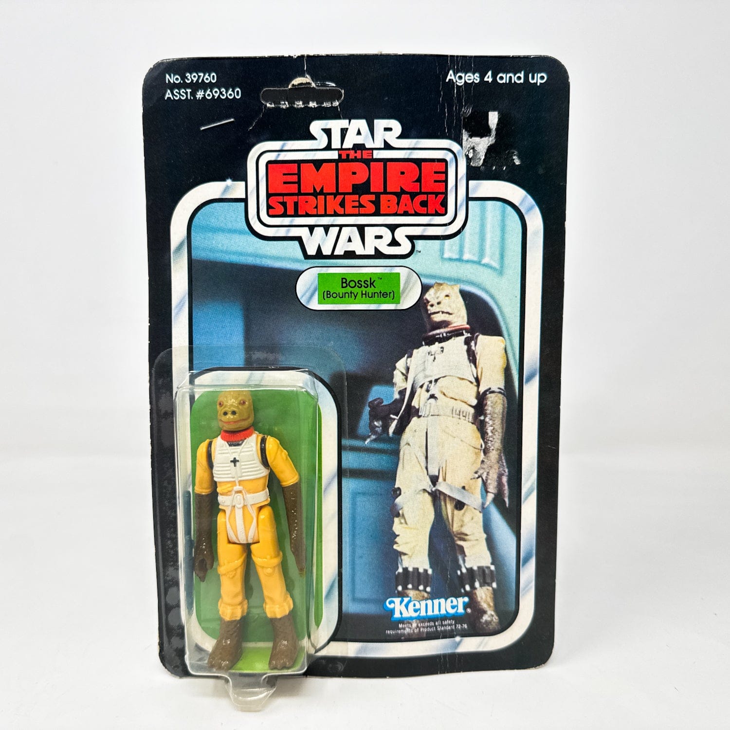 Vintage Kenner Star Wars MOC Bossk ESB 41B-back  - Mint on Card