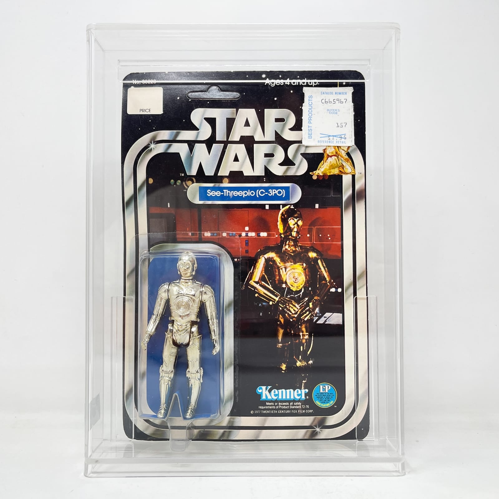 Vintage Kenner Star Wars MOC C-3PO Star Wars 12B-Back - Mint on Card - Vintage Kenner (1977)