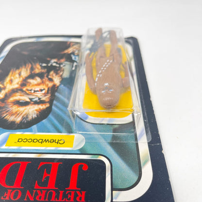 Vintage Kenner Star Wars MOC Chewbacca ROTJ Palitoy 65D w/ Clipper Sticker - Mint on Card