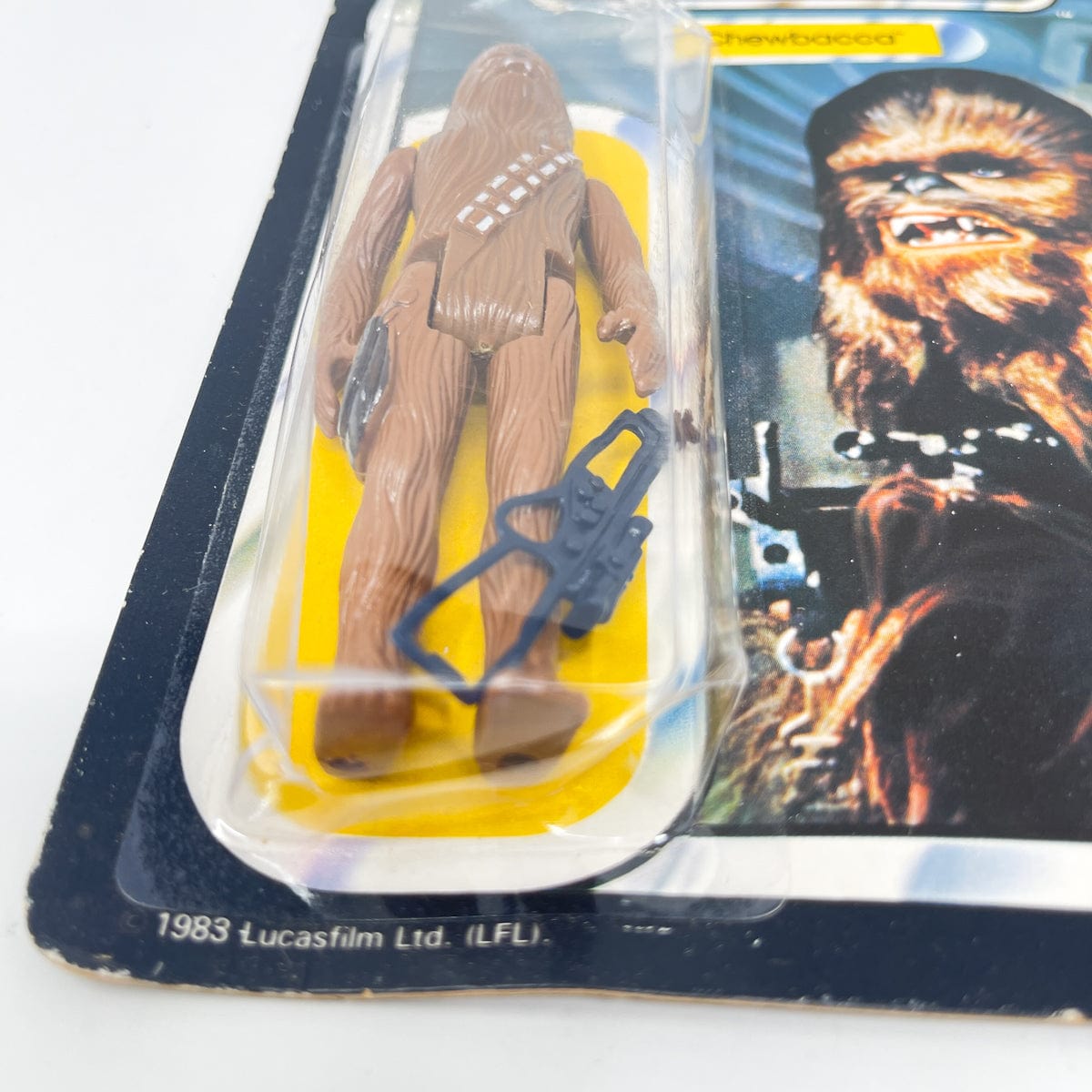 Vintage Kenner Star Wars MOC Chewbacca ROTJ Palitoy 65D w/ Clipper Sticker - Mint on Card