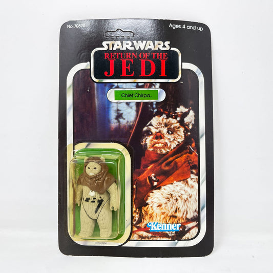 Vintage Kenner Star Wars MOC Chief Chirpa ROTJ 65A-back - Mint on Card - Vintage Kenner (1983)